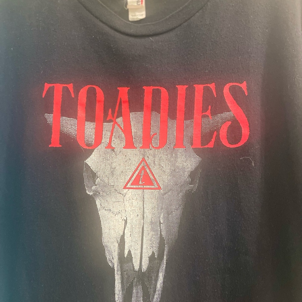 Anvil Black T-Shirt with Red Accents